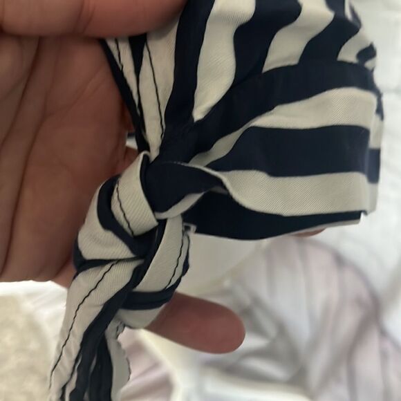 Zara Woman - Navy White Striped Blouse - S - Picture 4 of 5